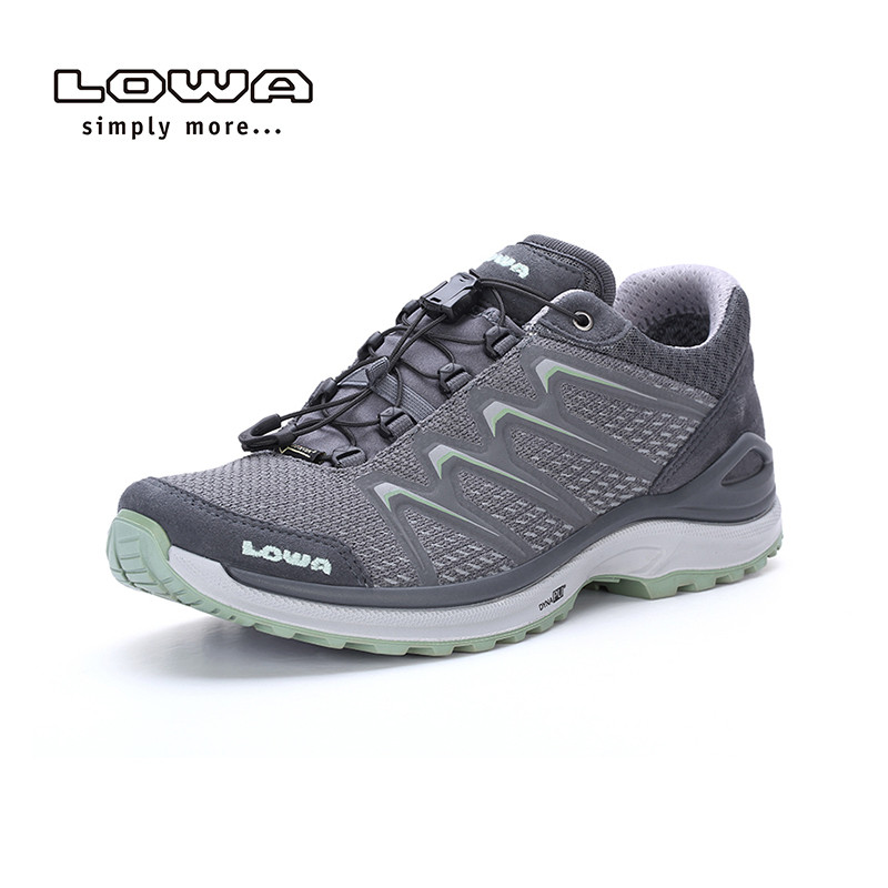 LOWA（LOWA）户外防水登山鞋MADDOXGTX女式低帮鞋旅游徒步鞋L320609 L3206099010灰色/翠绿色 39