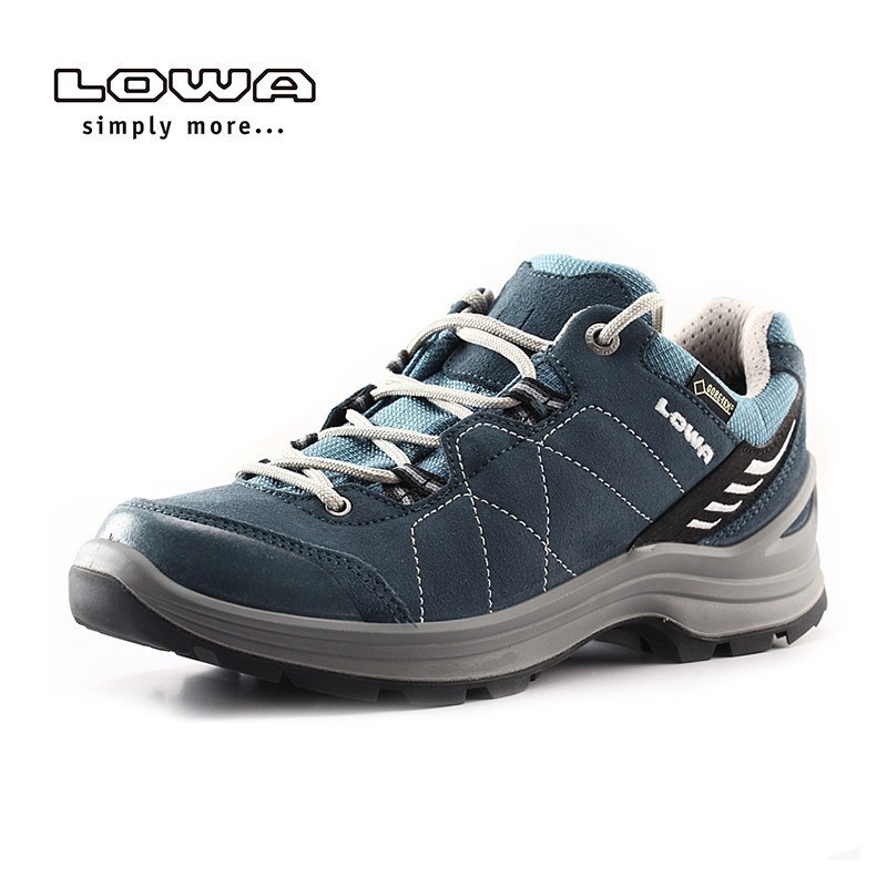 LOWA（LOWA）登山鞋TIAGOGTX女防水透气低帮徒步鞋L320593 38 L3205936330蓝色/灰色