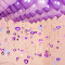 思泽 亮片雨丝套餐 珠光气球配件婚房气球装饰 结婚婚礼布置用品 特厚气球（深紫红粉+红喜亮片）