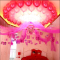 思泽 亮片雨丝套餐 珠光气球配件婚房气球装饰 结婚婚礼布置用品 加厚气球（红粉白+玫红心亮片）
