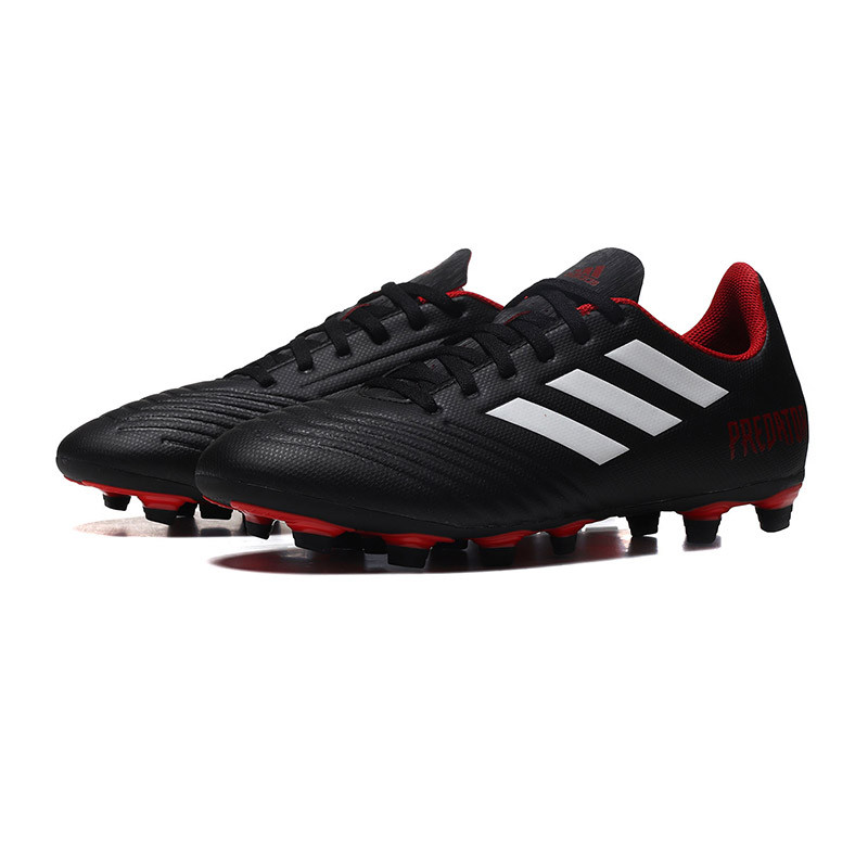 adidas阿迪达斯男子足球鞋PREDATOR TANGO 18.4 TF运动鞋DB2143 DB20071号黑色+亮白+红 44码
