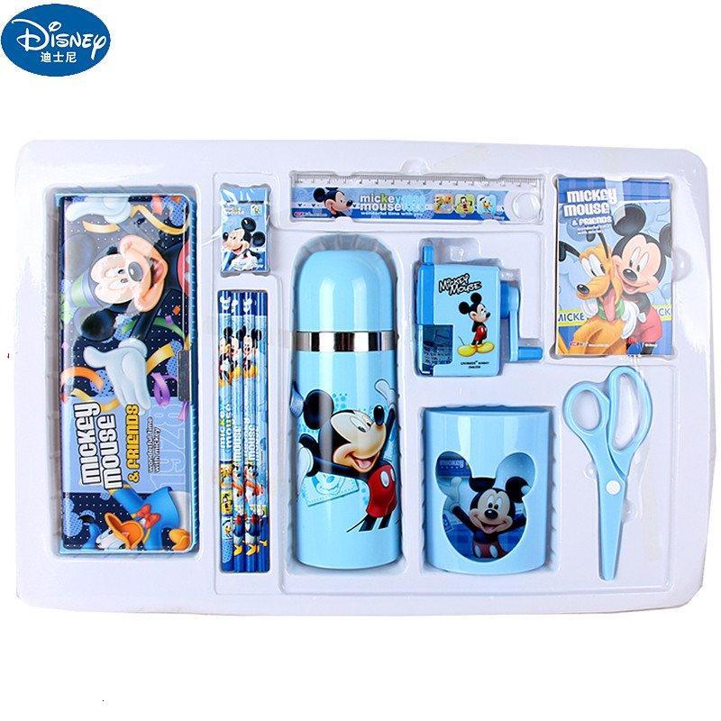 Disney迪士尼米奇文具礼品套装小学生文具礼盒儿童节生日礼物DM0009蓝色_0