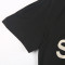 HAODUOYI朋克风恶搞No 4 T-Shirt烫金印花 常规款夏季女士短袖T恤 黑色 XXL