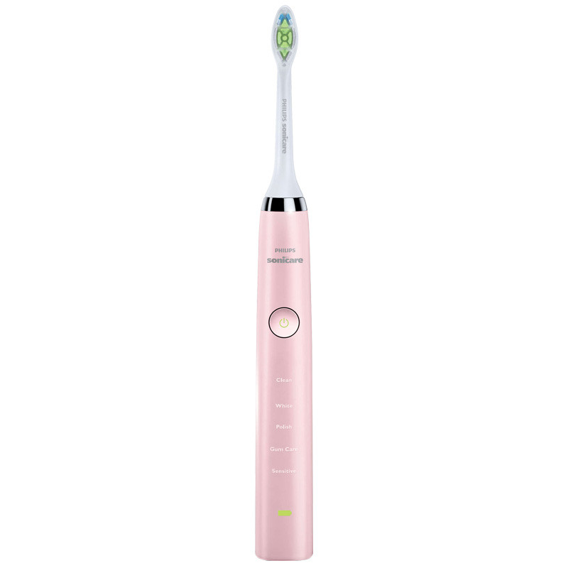 飞利浦（Philips）HX9362 充电式电动牙刷 声波震动 全身水洗 成人通用 31000R/M 钻石亮白型 粉色