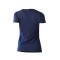 夏季运动短袖女网纱速干瑜伽上衣跑步训练T恤宽松半袖罩衫健身服 L 藏青色