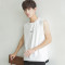 2018年轻夏季潮牌韩国修身型无袖运动男学生T恤坎肩马甲背心青年 2XL 黑色