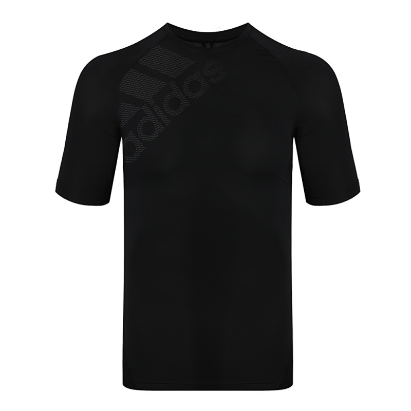 adidas阿迪达斯2018男子ASK TEC TEE SS圆领短T恤CZ9102 XXXL码 黑