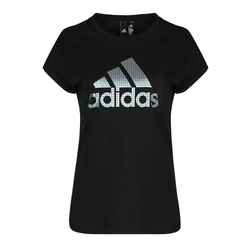 adidas阿迪达斯2018女子GFX SS T BOS圆领短T恤DM5345 S 黑