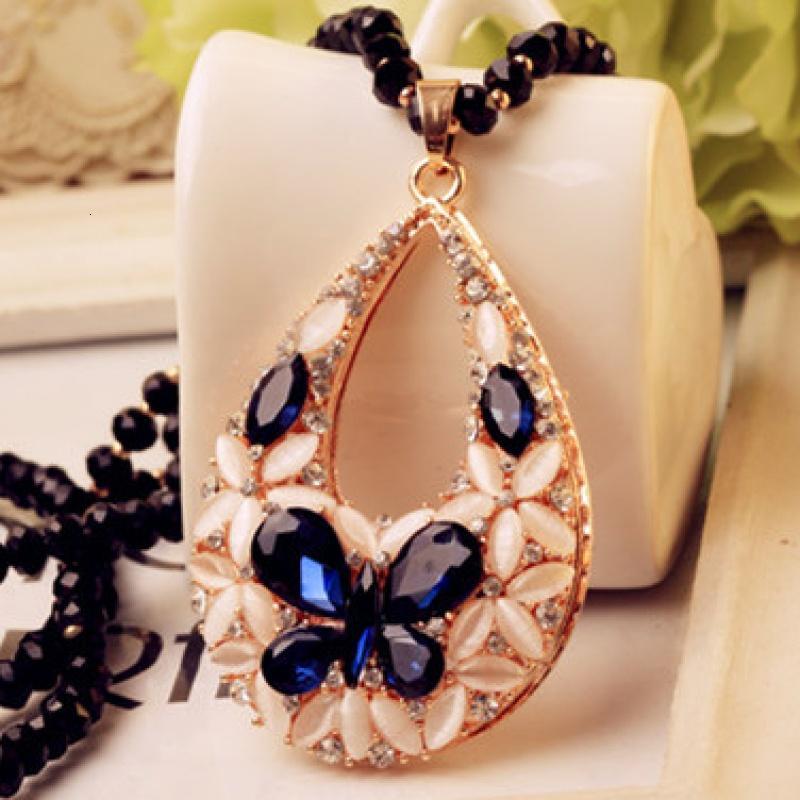 秋冬季流行新款气质闪耀韩国装饰饰品首饰多层长款项链毛衣链女士送女朋友老婆生日礼物送女朋友七_0 金色