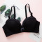 内衣女高中生大学生少女薄款拢小胸罩无钢圈育期文胸套装_5 32/40AB通杯【款】 黑色套装