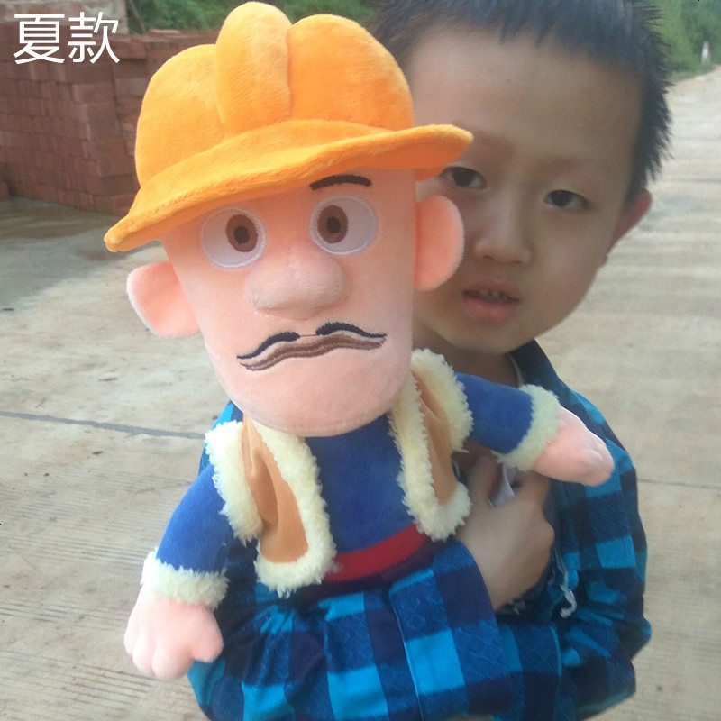 戴帽子光头公仔毛绒玩具儿童玩偶布娃娃毛毛男孩女孩生日礼物礼品_377