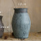 手工粗陶陶罐陶坛子花器花瓶做旧仿古软装家居摆件干花软装饰品*y_2 11号灰蓝色