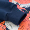 2018春秋新款男女中小童纯棉运动卫衣两件套 韩版字母印花纯棉长袖连帽两件套JBB-BY123 90（适合身高80-90cm） 运动蓝