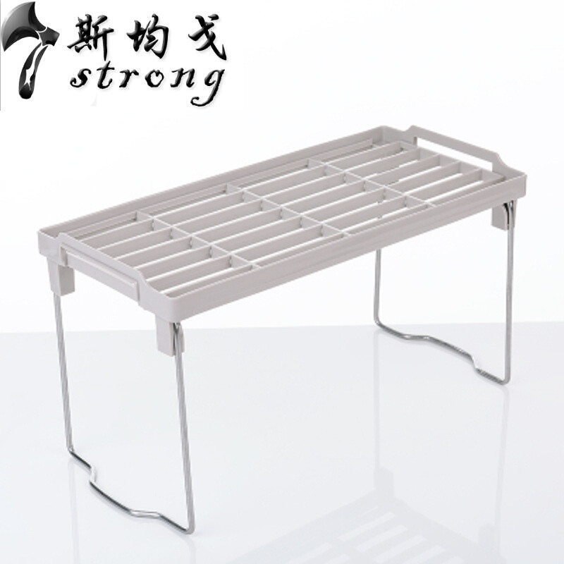 家用置物架料架子厨房置物架收纳储物味砧板刀架壁挂落地层架_1 小号卡其