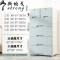 加厚抽屉式收纳柜宝宝塑料婴儿童储物柜衣柜玩具整理多层五斗柜子_1 北欧蓝【58宽加大版】
