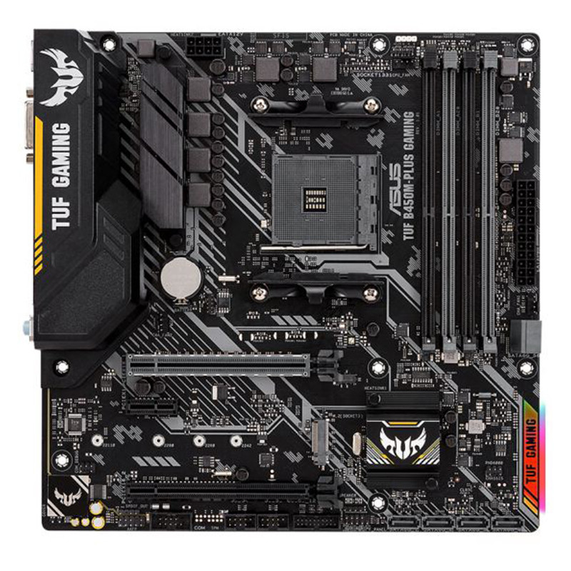 华硕asus tuf b450m-plus gaming高清实拍图