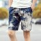 夏季印花短裤男士沙滩裤韩版潮男裤子修身直筒休闲裤大码透气裤衩_1 2XL 十三号色