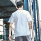 东京衣柜夏季新款个性文字印花男女情侣短袖T恤男学生体恤 XL 红色