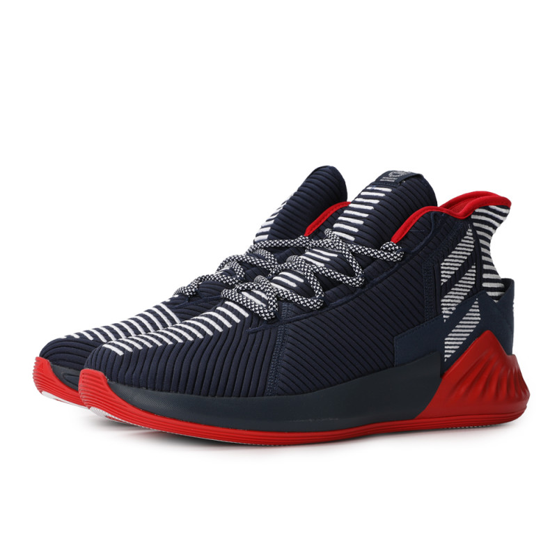adidas阿迪达斯2018男子D Rose 9罗斯篮球鞋AQ0036 学院藏青蓝/白 40码