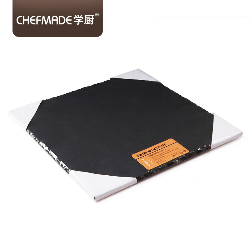 学厨CHEF MADE 岩石创意餐盘家用板岩餐具西餐盘点心寿司盘正方形烘焙工具 WK9363