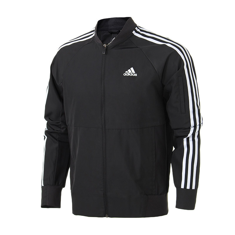 【自营】adidas阿迪达斯男子外套夹克飞行领休闲运动服DM5229 M DM5229黑