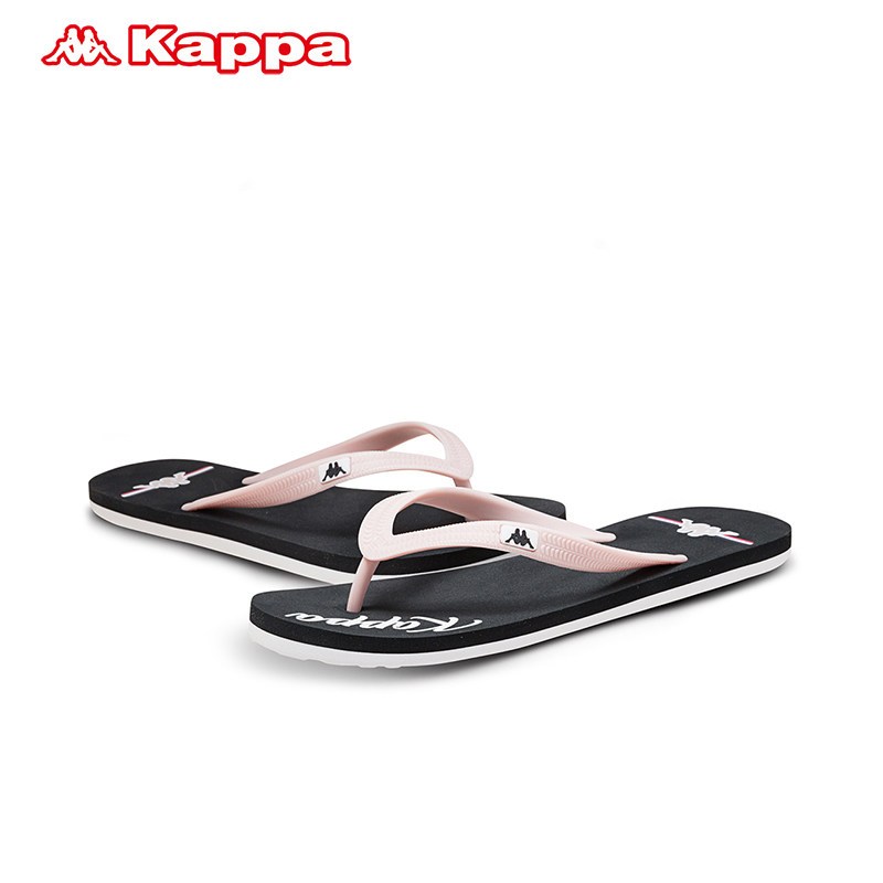 KAPPA/卡帕专柜女鞋运动拖鞋18夏款世界杯球迷人字拖|K0825LT04 粉色/罗马蓝-447 35