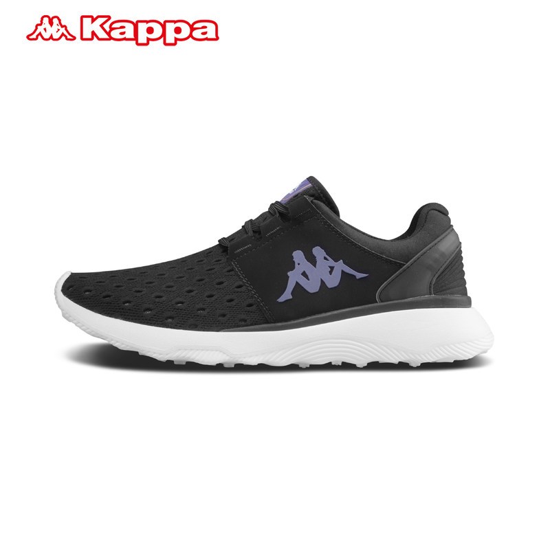 Kappa卡帕背靠背情侣男女运动轻质跑步鞋|K0755MQ61 黑色/砾灰色 44