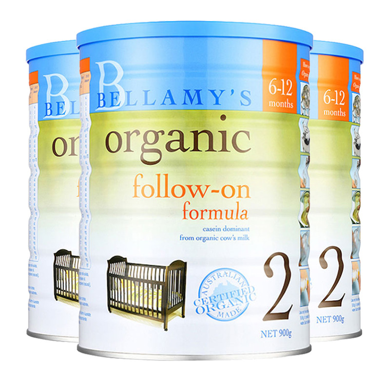 【3罐装】Bellamy’s贝拉米婴幼儿有机奶粉2段