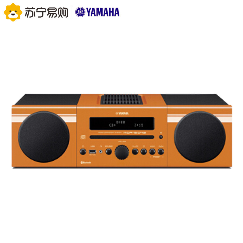 雅马哈（Yamaha）音响 音箱 CD机 USB 播放机 迷你音响 组合音响 蓝牙音响 定时闹钟MCR-B043 橙色
