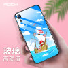 ROCK洛克 苹果iPhoneXR手机壳钢化玻璃后壳抖音潮品全包防摔全包硅胶软壳超薄镜面手机保护套