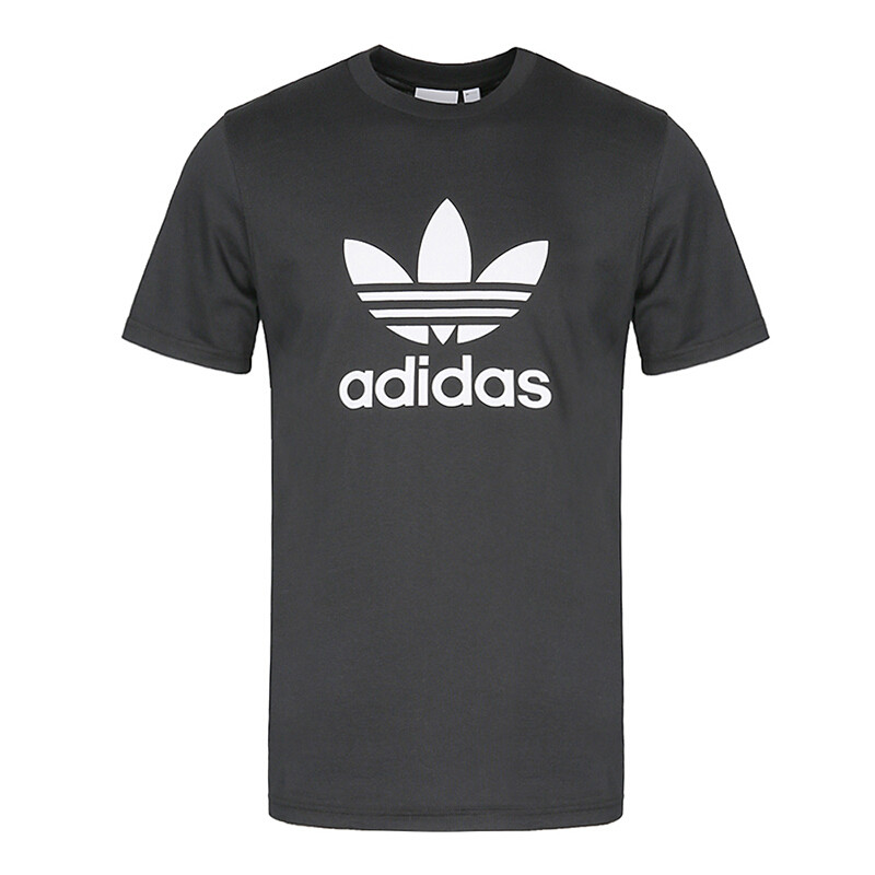 【三叶大LOGO】ADIDAS男装休闲时尚短袖T恤/CW0710/CZ1749C XS-170/84A CW0709黑色