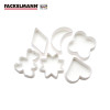 德国Fackelmann 法克曼6件装塑料饼干模5230081