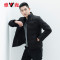 yaloo/雅鹿羽绒服男 冬季短款立领2018新款羽绒衣保暖潮流男外套百搭 XXXL 黑色