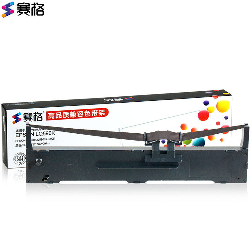 赛格适用爱普生LQ590K色带架 LQ595K FX890 S015337 针式打印机色带 epson lq-590k 赛格LQ590K色带架（含色带芯）/单支装