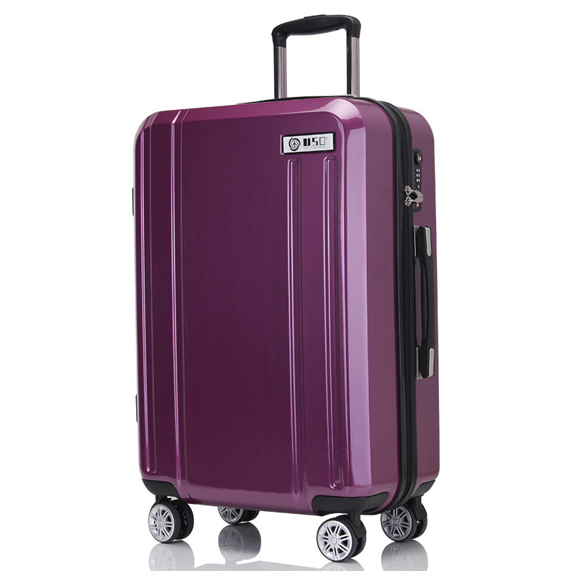 USO新品拉杆箱万向轮行李箱28寸便携旅行箱 U-811 28寸 女神紫