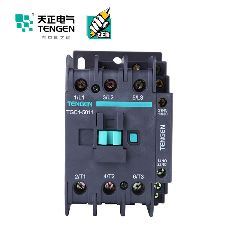 天正电气TGC1-5011 380V 50Hz 50A 3NO 1NO+1NC 3P 02010180126交流接触器