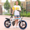 折叠自行车16寸20寸变速碟刹减震学生男女式便携超轻可成人用单车 16单速减震蓝色无礼品