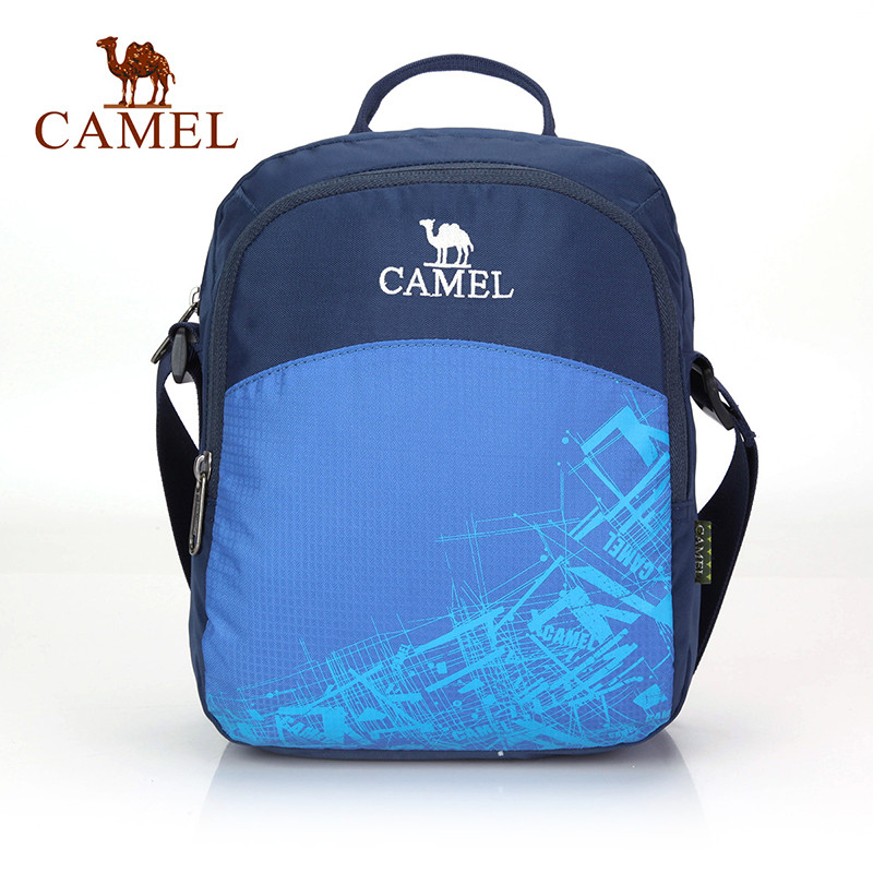CAMEL骆驼户外单肩包 多用途单肩旅游休闲包 4L野营徒步挂包 宝蓝