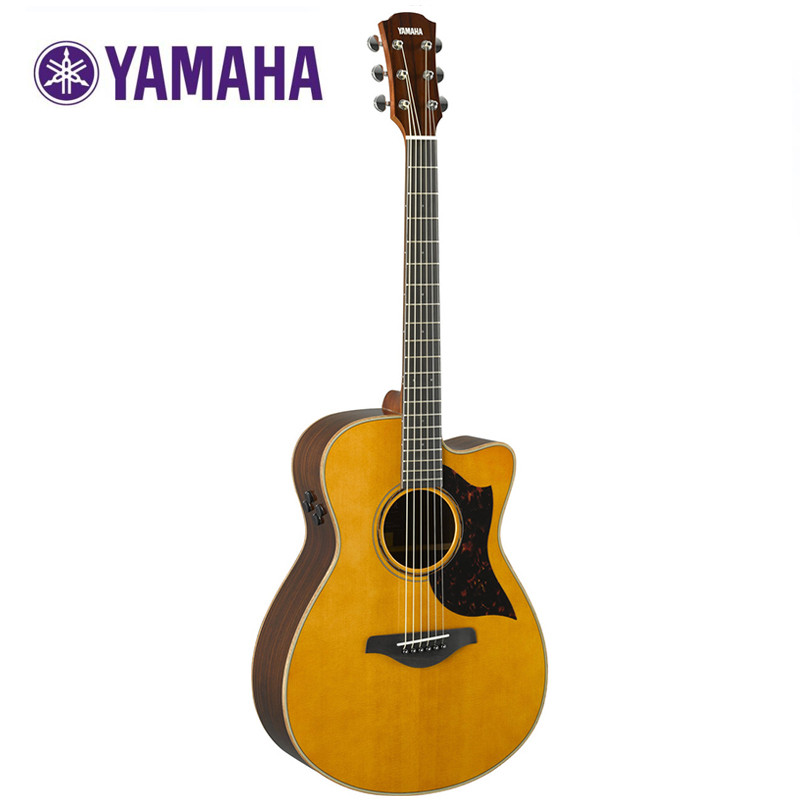 雅马哈Yamaha A1M/AC1M /A1R/AC1R 41寸单板缺角电箱民谣木吉他 A3RVN-全单-复古色（电箱款）