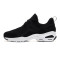 Skechers斯凯奇男鞋熊猫鞋2018新款D‘lites时尚厚底运动鞋666059 43码 666059/BKW黑色+白色
