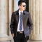 海宁真皮皮衣男绵羊皮男士机车皮夹克男棒球服韩版潮2021新款帅气鄂尔多斯金利来恒源祥劲霸雅戈尔阿玛尼千纸鹤梦特娇外套男 2022卡其加绒 190/104A（要195请留言或联系客服