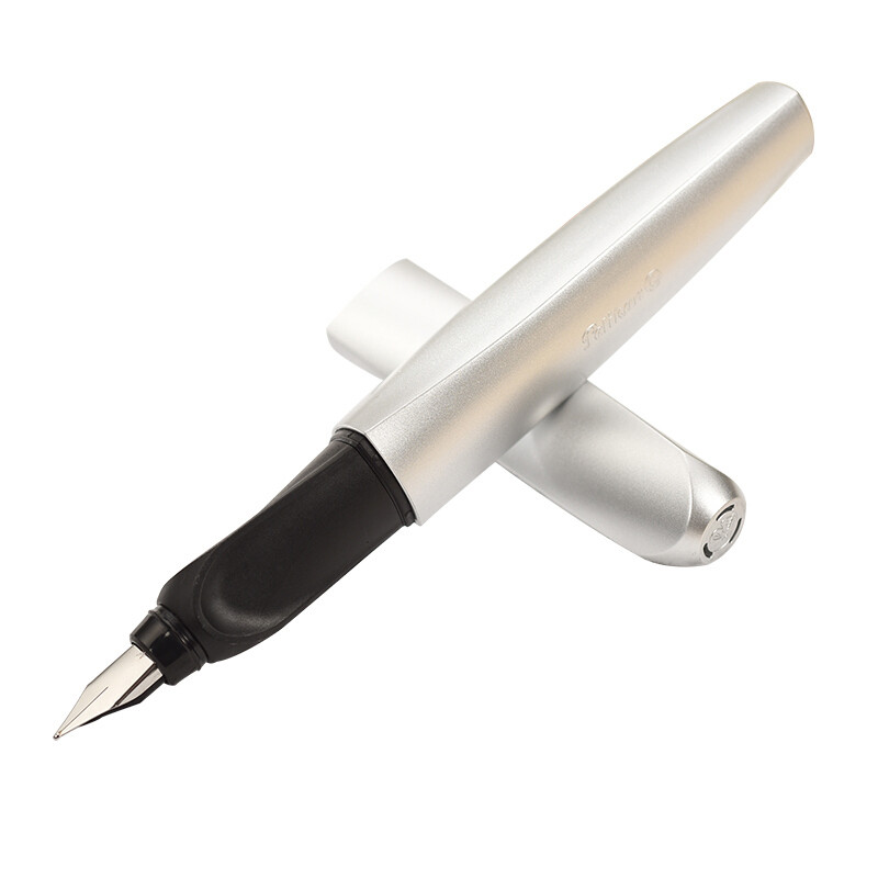 百利金（Pelikan ）P457钢笔EF尖办公学生用书写练字墨水钢笔 闪耀银