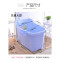 洗澡桶塑料特大号沐浴桶带盖家用儿童浴盆泡澡桶塑料浴缸绿色适合身高1.75米 浅灰色适合身高1.75米