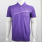 李宁（LI-NING）短袖半袖T恤男POLO衫透气夏季翻领针织运动服羽毛球服 APLJ733 紫色 M 紫色
