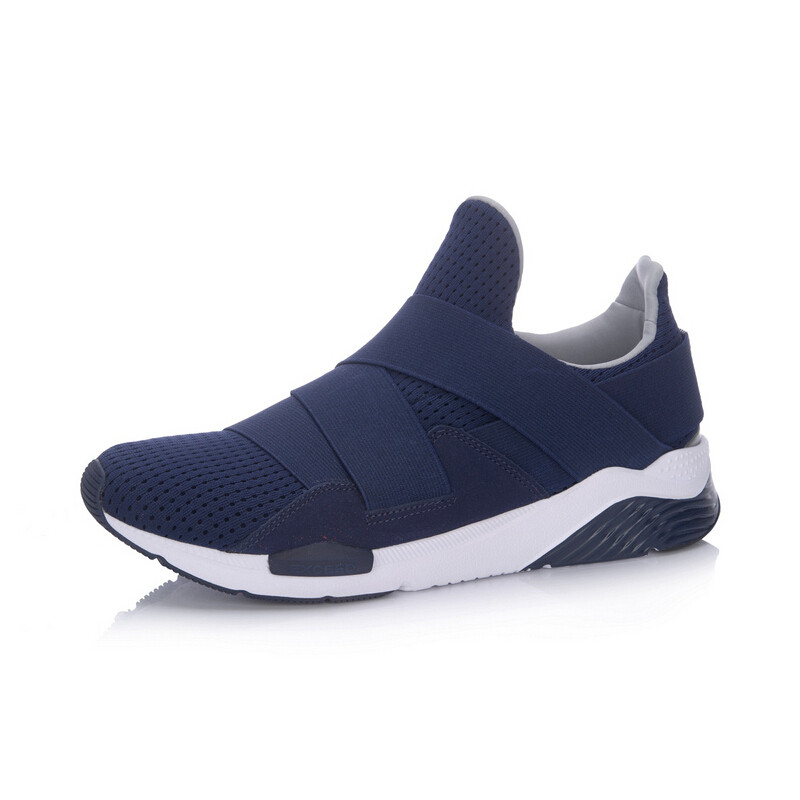 李宁男鞋运动生活系列运动休闲鞋低帮防滑舒适 43.5码 蓝色