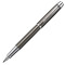 派克（PARKER） IM系列钢笔 低调精致 男女士时尚商务办公用品学生墨水笔礼品笔 0.5mm笔尖 金属灰格子钢笔