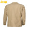JEEP/吉普男士美式休闲修身版间棉外套棉服 JW15WJ231 54 卡其色R4