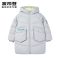 波司登童OSIDENG2018迪士尼合作款儿童保暖刺绣亲子羽绒服T80142106D_1 140/64 云汐灰8209