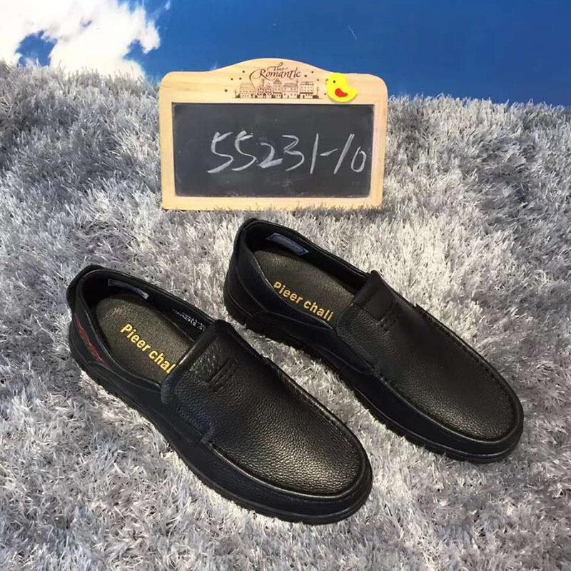 皮尔查理男鞋新品爸爸皮鞋休闲鞋舒服透气男皮鞋_0 55231-10 41