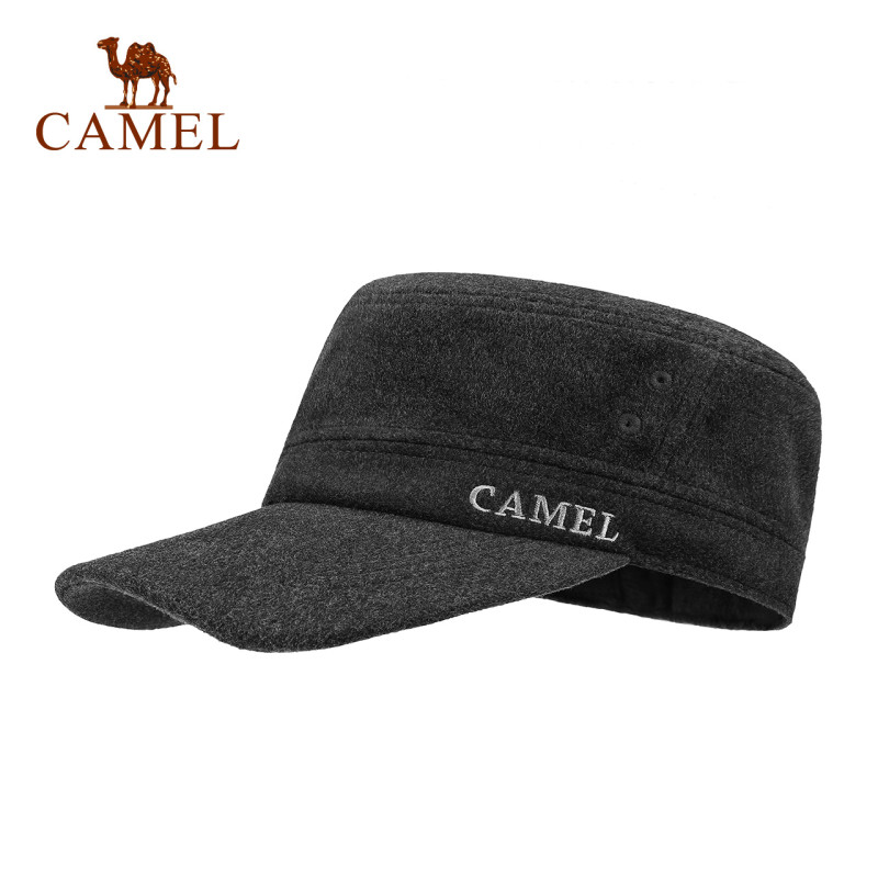 CAMEL骆驼户外男女旅帽 户外登山防风防晒耐磨男女款旅帽 深灰